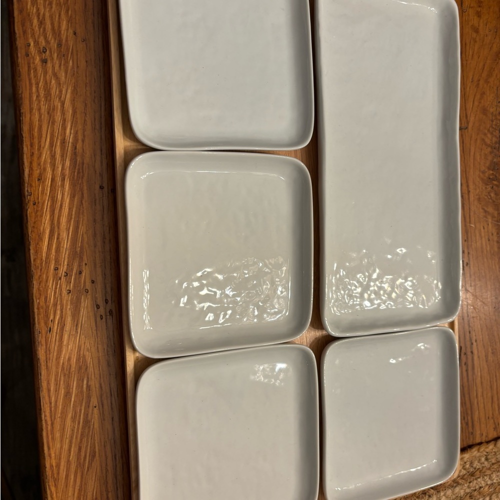 Elegant White Ceramic Dining Set